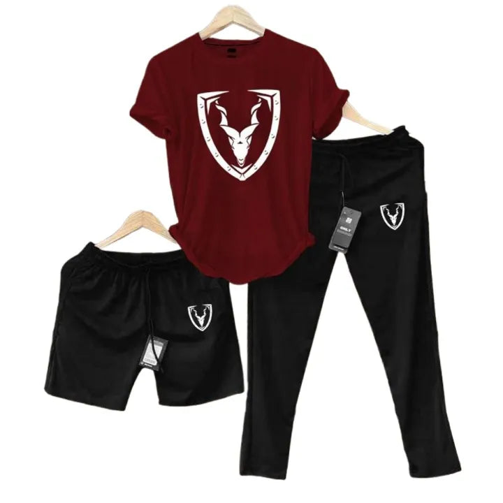 Pack Of 3 printed summer Tracksuit